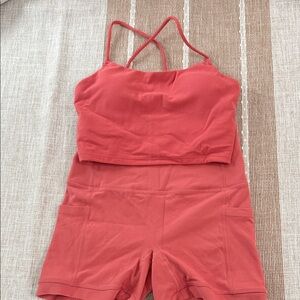 Women's Coral Athletic Shorts